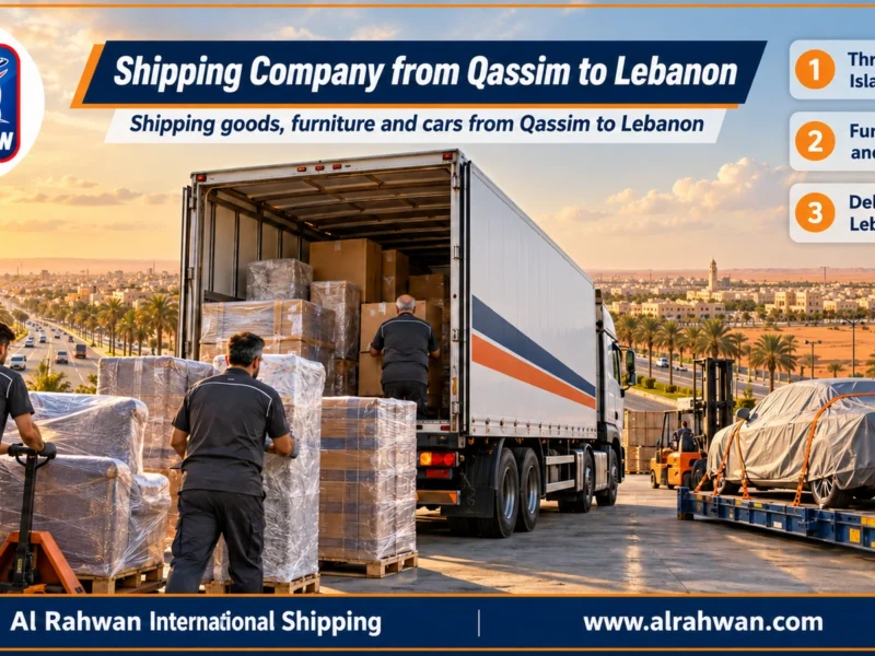 Shipping Company from Qassim to Lebanon | 0568829975 ◈ Ocean Shipping via Jeddah & Car Shipping