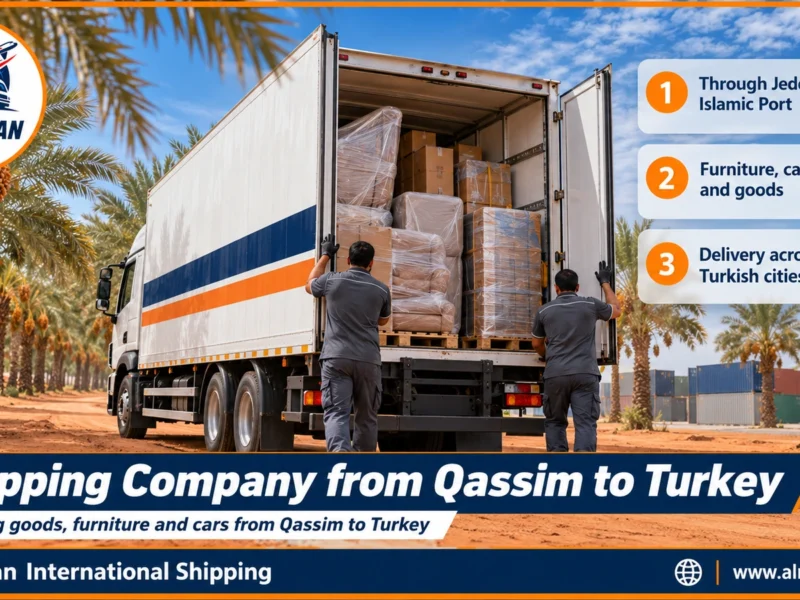 Shipping Company from Qassim to Turkey | 0568829975 ◈ Ocean Freight via Jeddah and Car Shipping