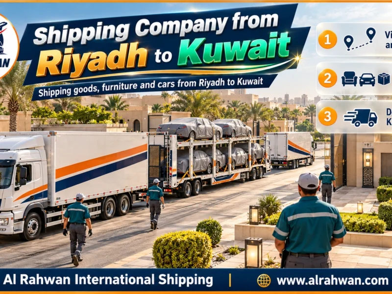 Shipping Company from Riyadh to Kuwait | 0568829975 ◈ Road Freight via Al Ruqai and Al Salmi with Car Shipping from Riyadh