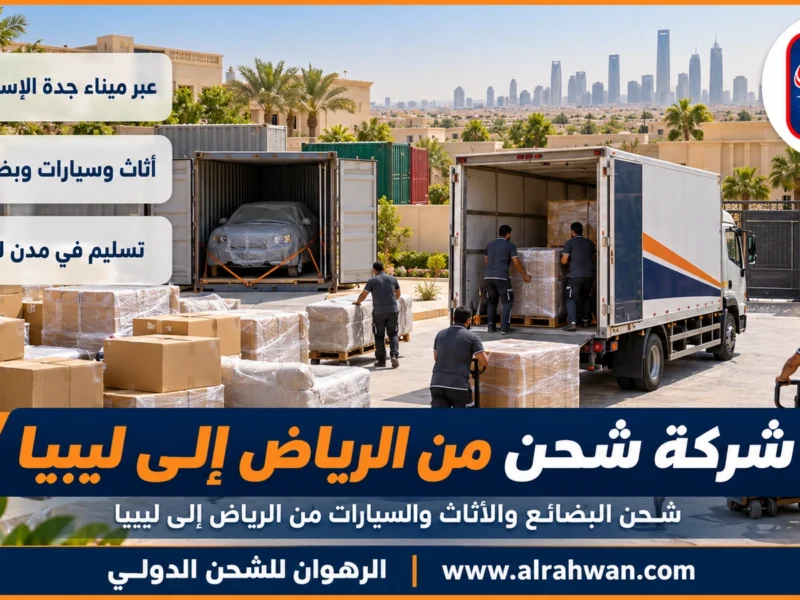 شركة شحن من الرياض إلى ليبيا | 0568829975 ◈ الشحن البحري وشحن سيارات