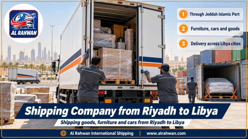 Shipping Company from Riyadh to Libya | 0568829975 ◈ Sea Freight Shipping and Car Shipping