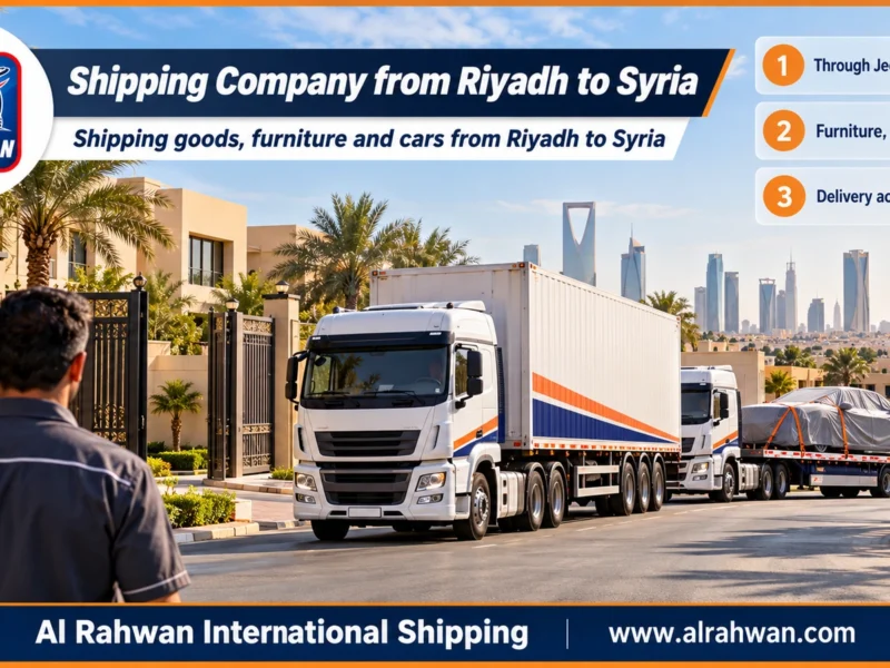 Shipping Company from Riyadh to Syria | 0568829975 ◈ Reliable Sea, Air and Car Shipping to Latakia and Damascus