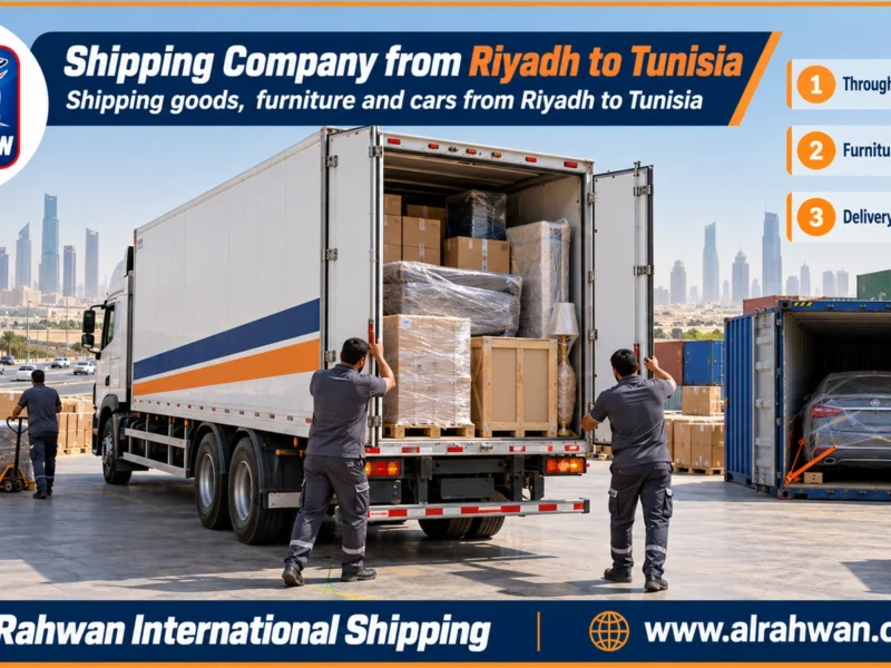 Shipping Company from Riyadh to Tunisia | 0568829975 ◈ Cartons and Luggage Shipping and Car Shipping