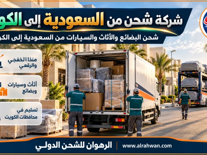 شركة شحن من السعودية إلى الكويت | 0568829975 ◈ شحن بري عبر الخفجي والرقعي وشحن سيارات إلى كل المحافظات