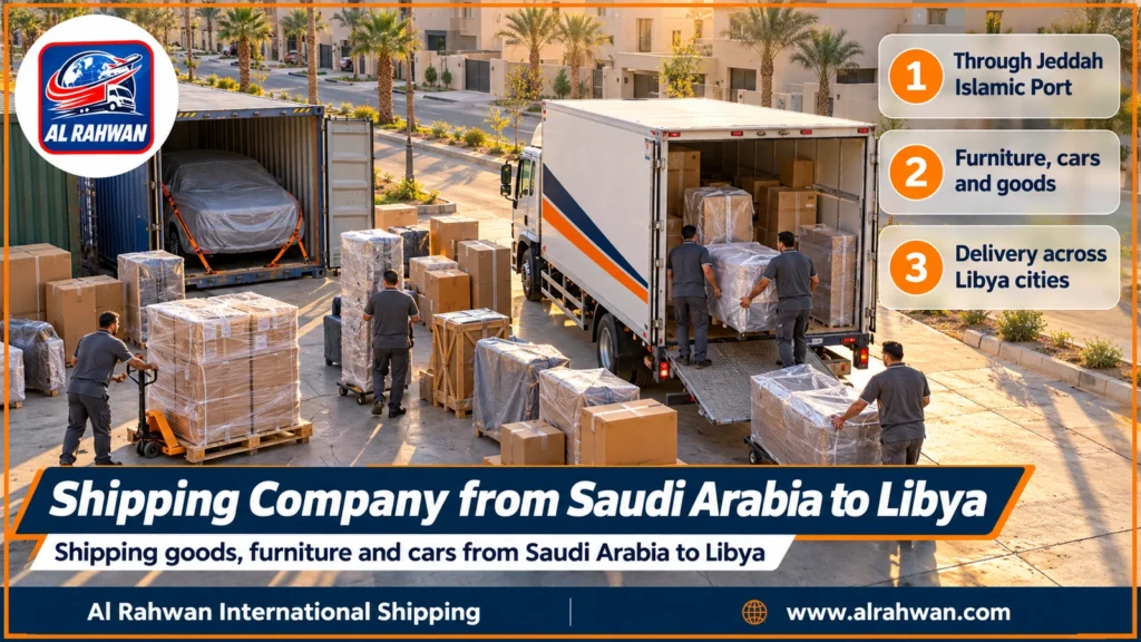 Shipping Company from Saudi Arabia to Libya | 0568829975 ◈ Sea Freight Shipping and Car Shipping