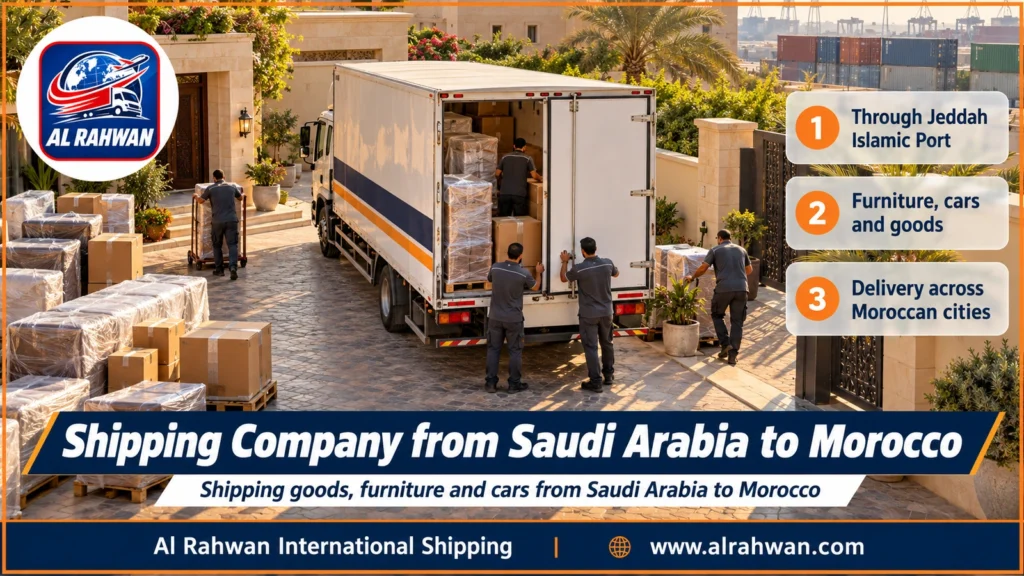 Shipping Company from Saudi Arabia to Morocco | 0568829975 ◈ Direct Maersk Line and Car Shipping