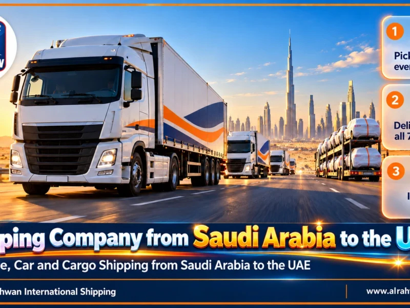 Shipping Company from Saudi Arabia to the UAE | 0568829975 ◈ Road & Air Freight and Car Shipping to All Seven Emirates