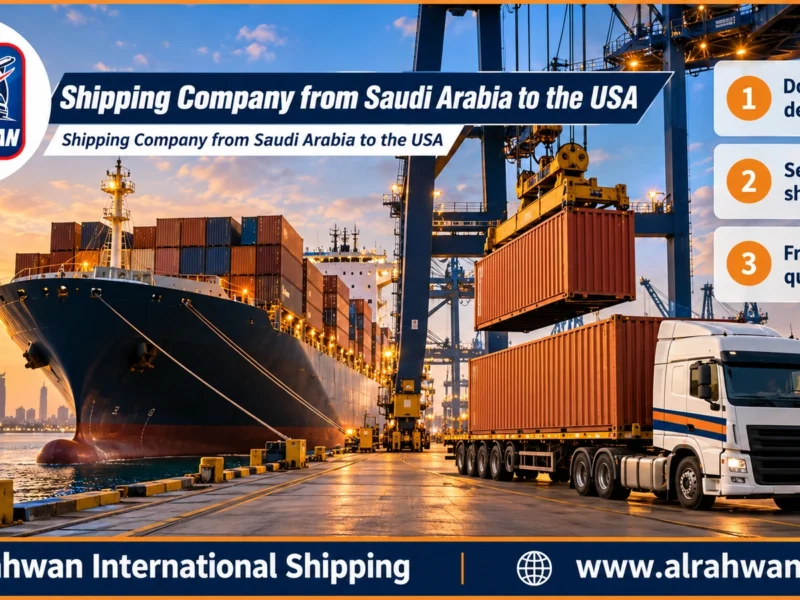 Shipping Company from Saudi Arabia to the USA | 0568829975 ◈ Trusted Sea, Air & Car Shipping