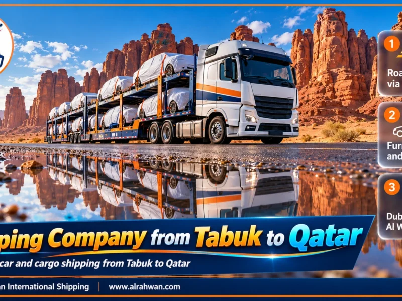 Shipping Company from Tabuk to Qatar | 0568829975 ◈ Long-Haul Freight and Car Shipping from the North
