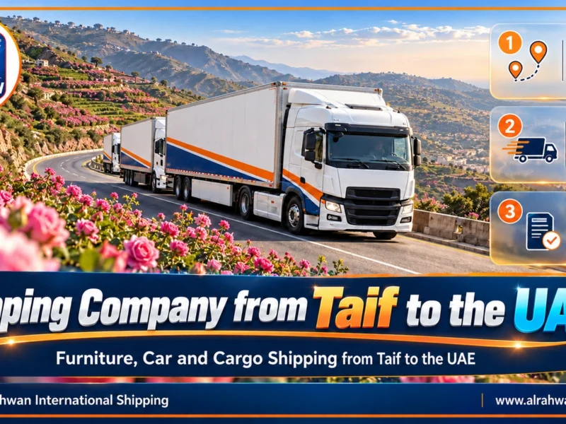 Shipping Company from Taif to the UAE | 0568829975 ◈ Home Moving and Car Shipping from the Highlands