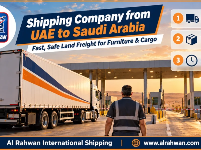 Shipping Company from UAE to Saudi Arabia | 0568829975 ◈ Fast, Safe Furniture & Cargo Shipping